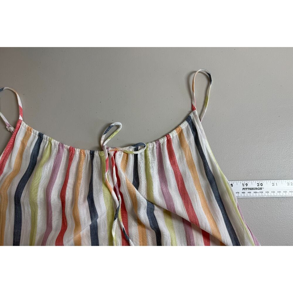 Old Navy Striped Tiered Maxi Swing Sundress Size Large Pockets Multicolor - Picture 8 of 13